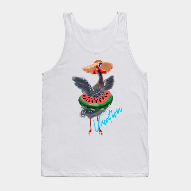 Guinea fowl vacation Tank Top by Orangerinka